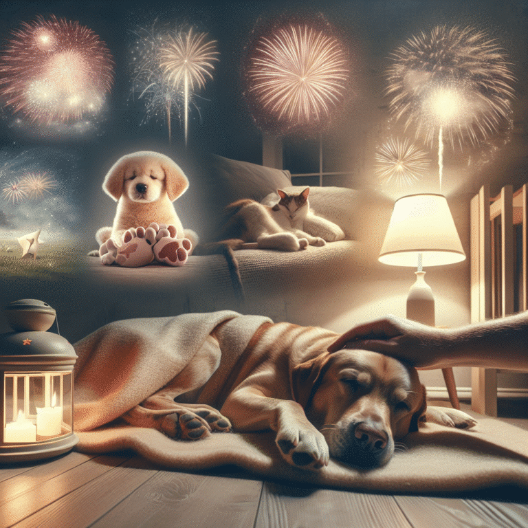 como acalmar pets durante fogos