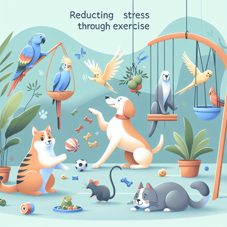 exercícios para reduzir estresse em pets