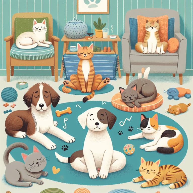 dicas para acalmar cães ansiosos e gatos estressados